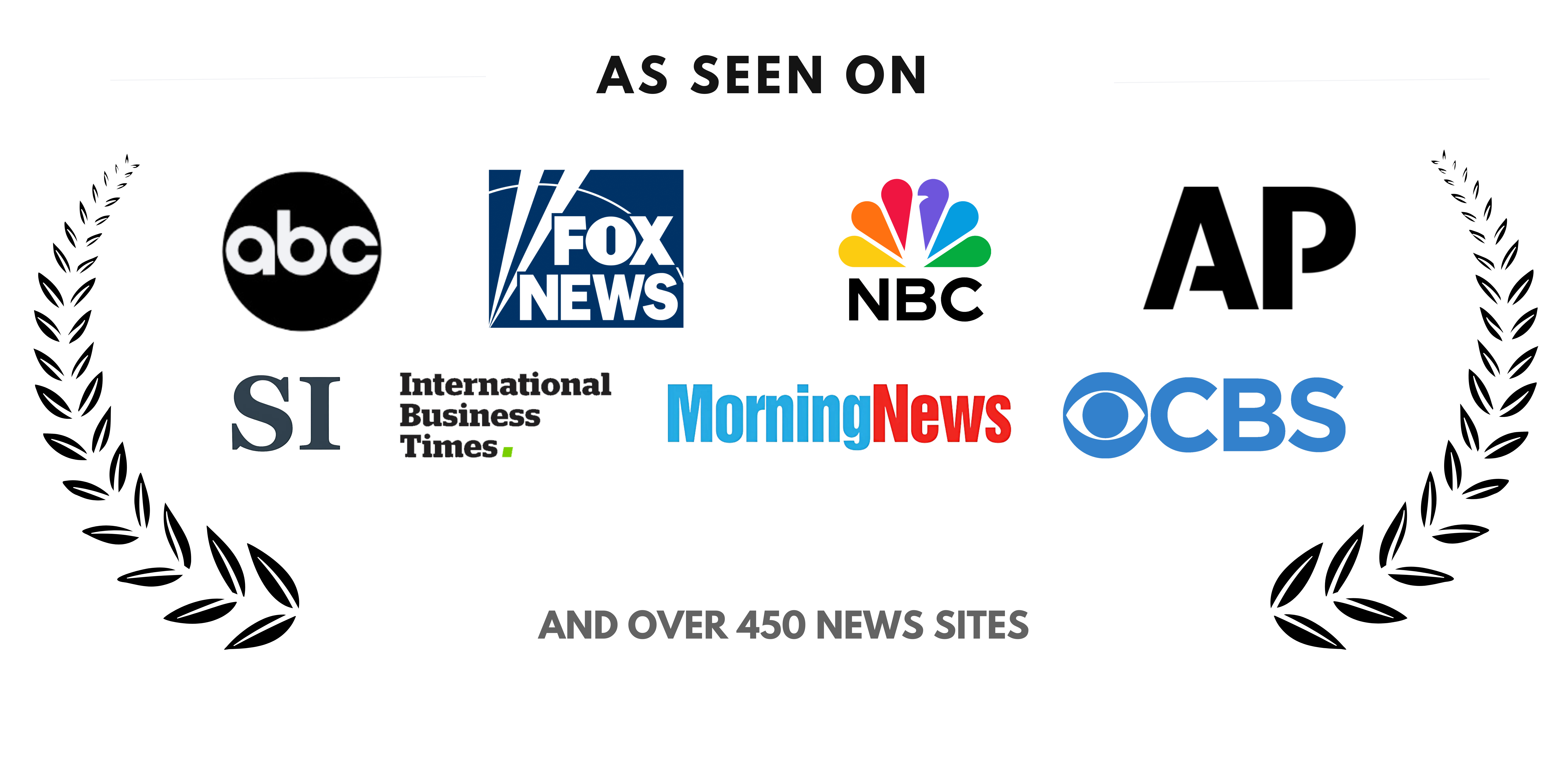As seen on ABC, Fox News, NBC, AP, Sports Illustrated, International Business Times, MorningNews, and CBS, and over 450 news sites